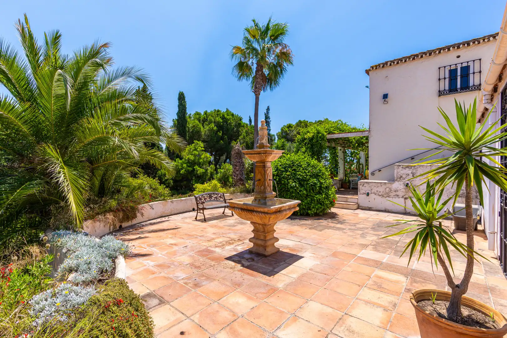 Terrassa de Casa o xalet en venda en Mijas amb Aire condicionat, Jardí privat i Terrassa