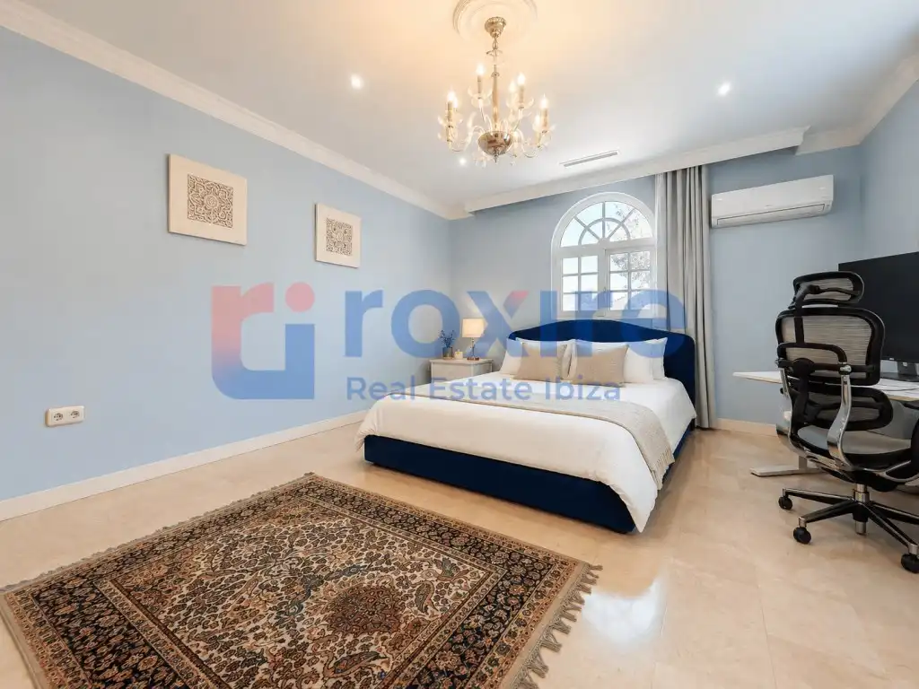 Dormitori de Casa o xalet de lloguer en Sant Josep de sa Talaia amb Aire condicionat, Jardí privat i Terrassa