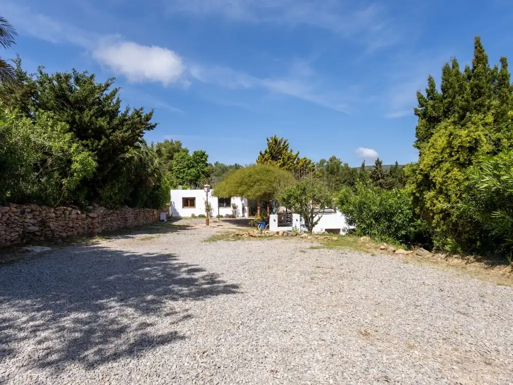 Exterior view of Houses for sale in Santa Eulària des Riu  with Air Conditioner, Terrace and TV