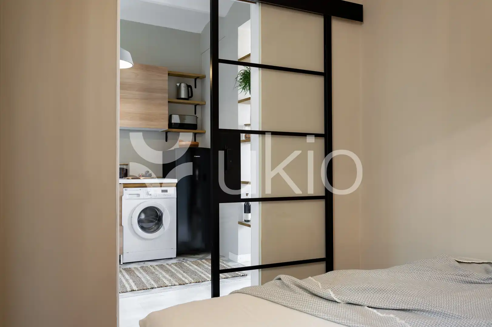 Habitación de Apartamento de alquiler en Barcelona con Aire acondicionado, Calefacción y Amueblado