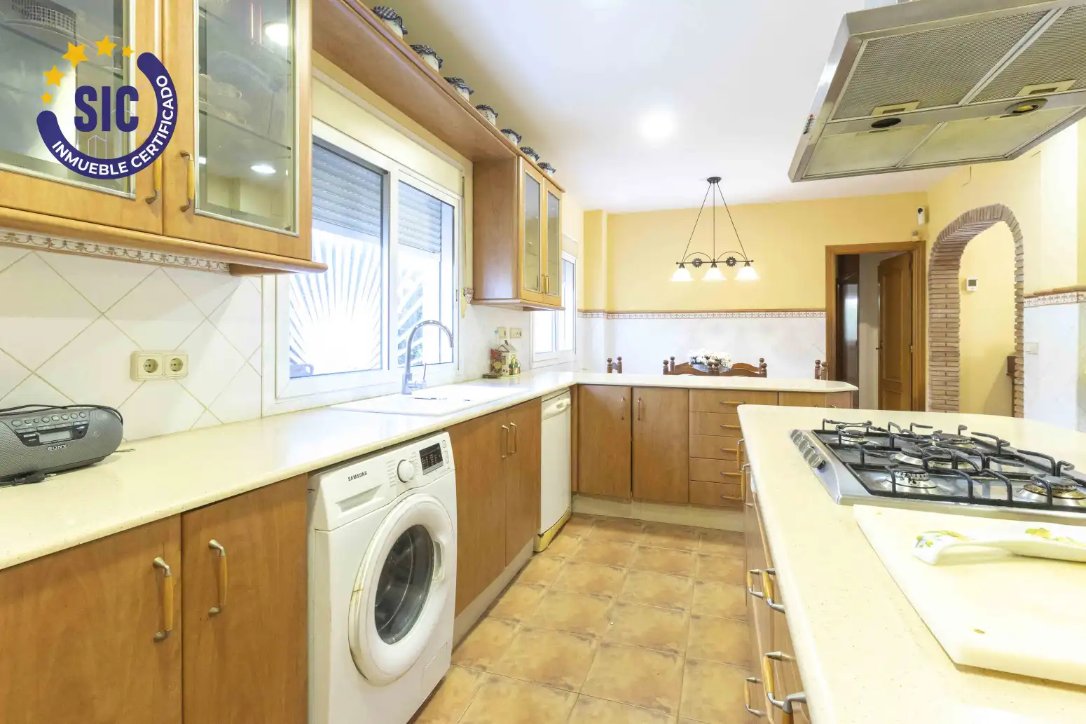 Cocina de Casa o chalet en venta en Torrent con Aire acondicionado, Jardín privado y Terraza