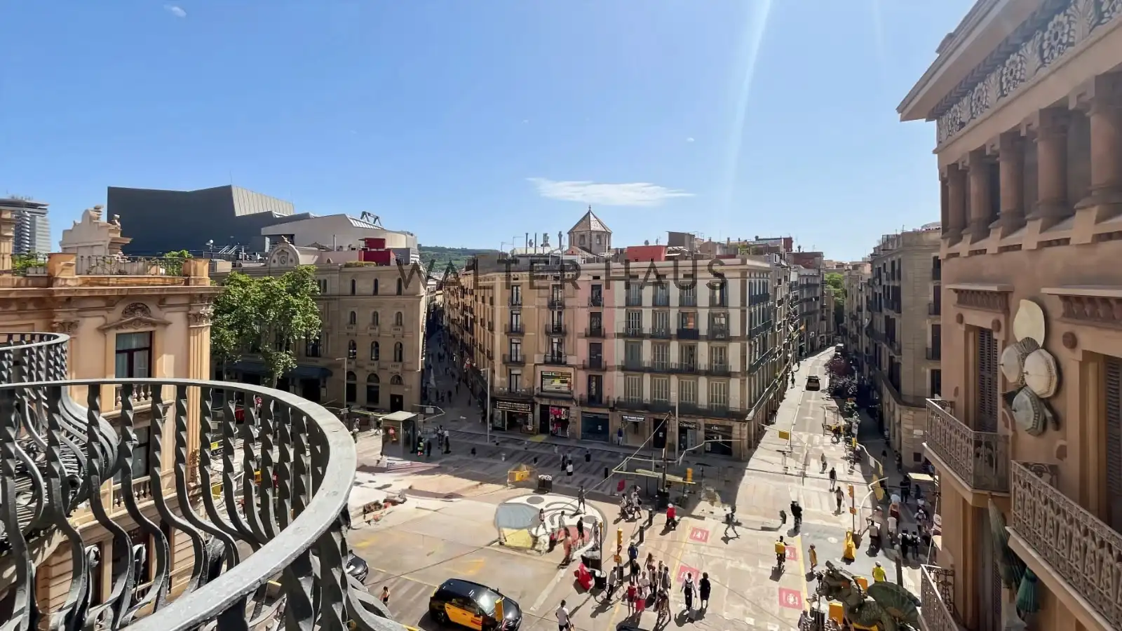 Vista exterior de Piso de alquiler en Barcelona con Aire acondicionado, Calefacción y Terraza