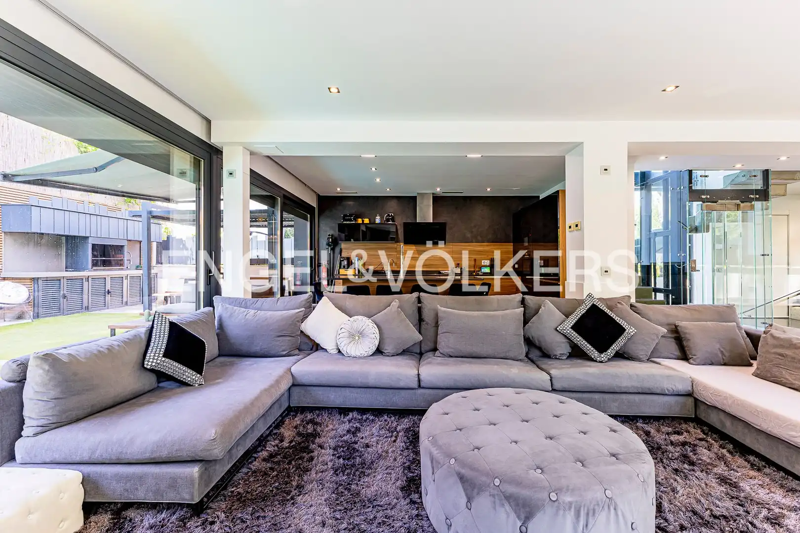 Living room of Houses for rent in Castelldefels  with Air Conditioner, Heating and Private garden
