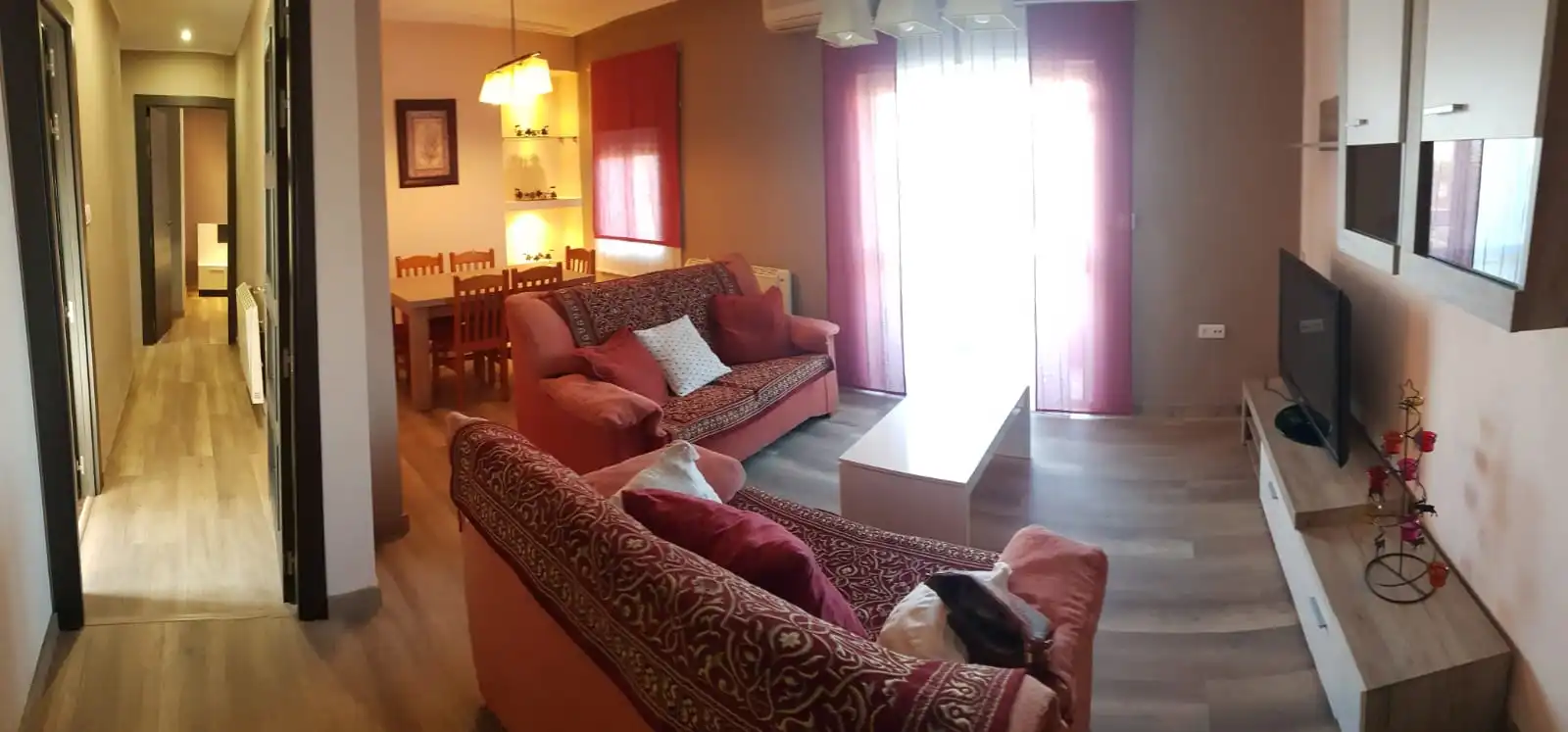 Sala de estar de Piso de alquiler en Cáceres con Aire acondicionado, Calefacción y Terraza