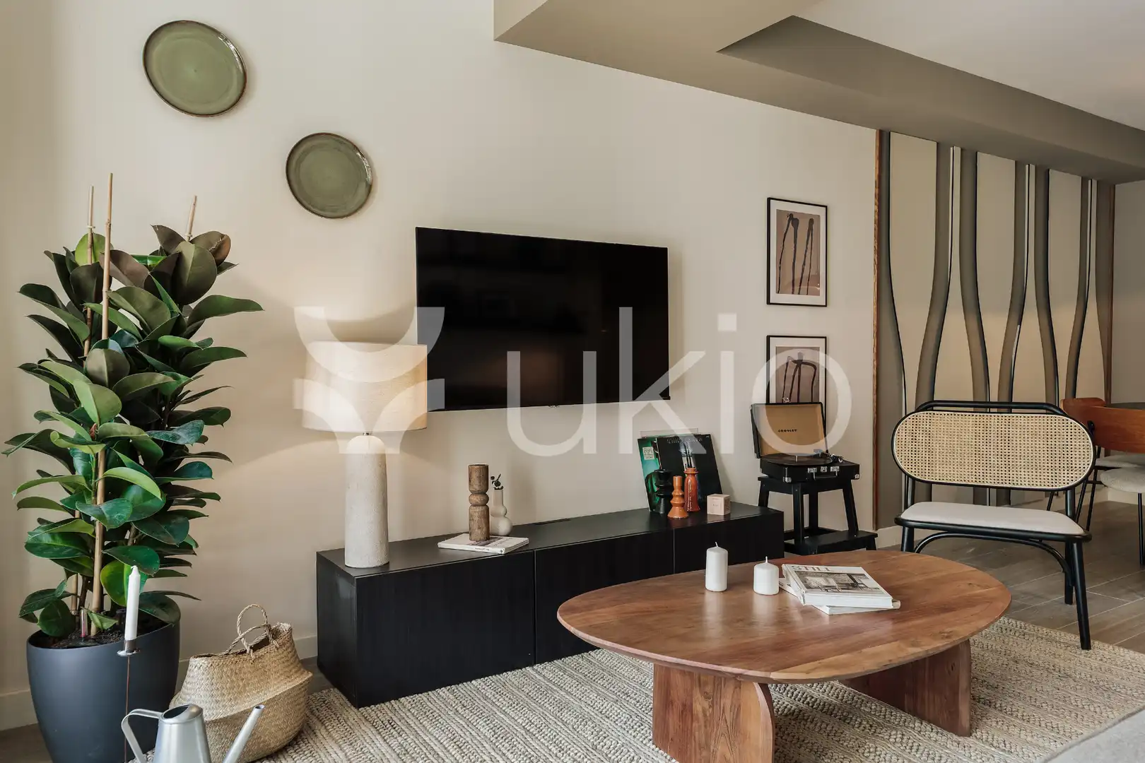 Wohnzimmer von Wohnungen zur Miete in Barcelona mit Klimaanlage, Heizung und Möbliert