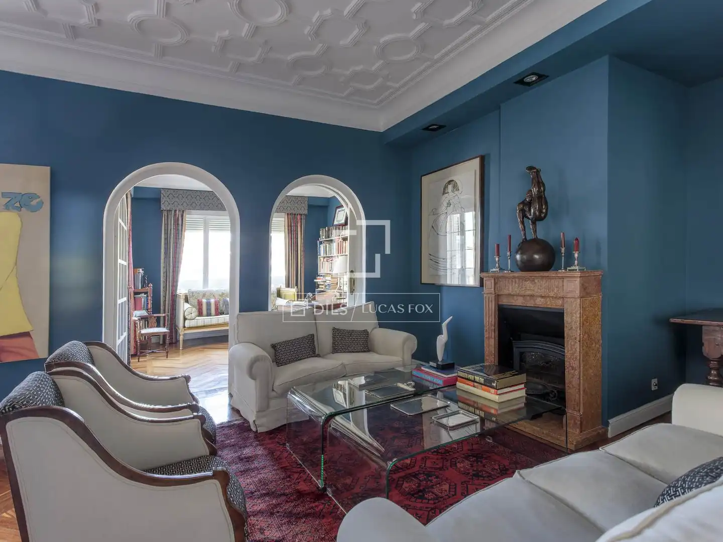 Living room of Attic for rent in Madrid  with Air Conditioner, Heating and Parquet flooring