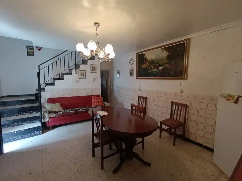 Sala d'estar de Casa o xalet en venda en Tobarra amb Aire condicionat, Terrassa i Moblat