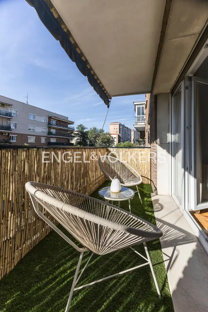 Terraza de Piso de alquiler en Chamartín
