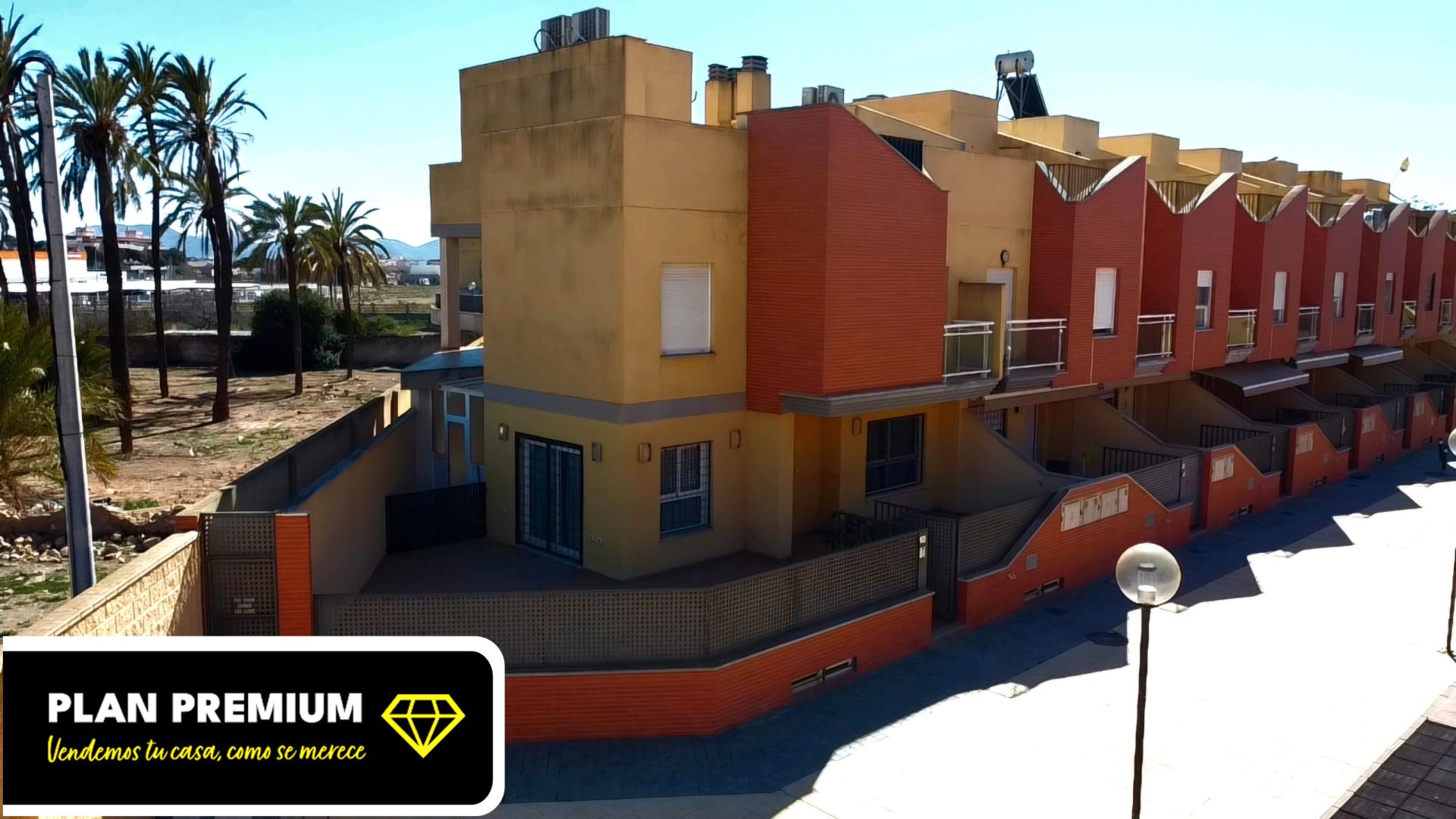 Exterior view of Single-family semi-detached for sale in Cartagena  with Air Conditioner, Heating and Private garden