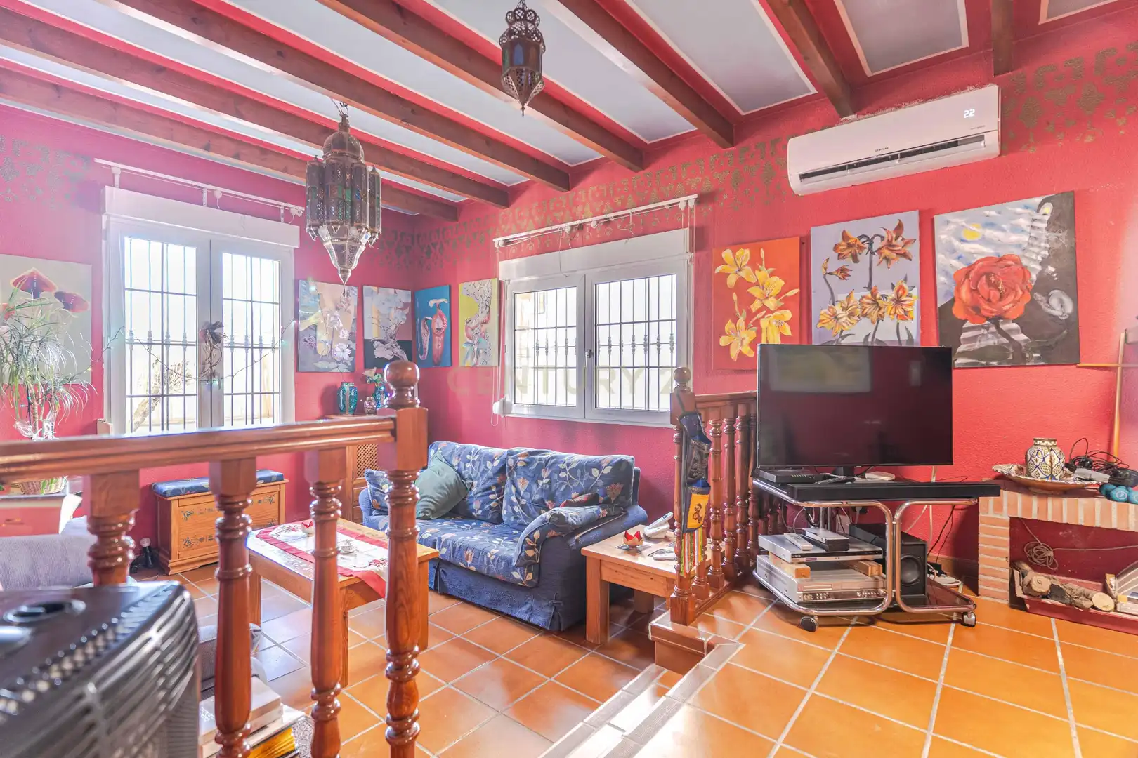 Sala de estar de Casa o chalet en venta en Íllora con Aire acondicionado, Jardín privado y Trastero
