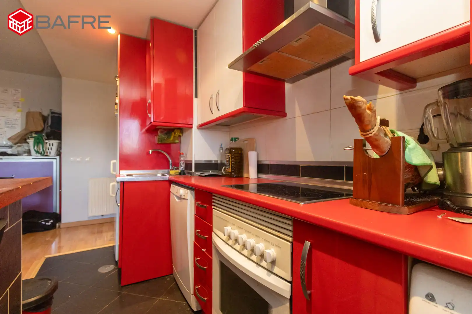 Kitchen of Flat for sale in Madrid  with Heating, Private garden and Storage room