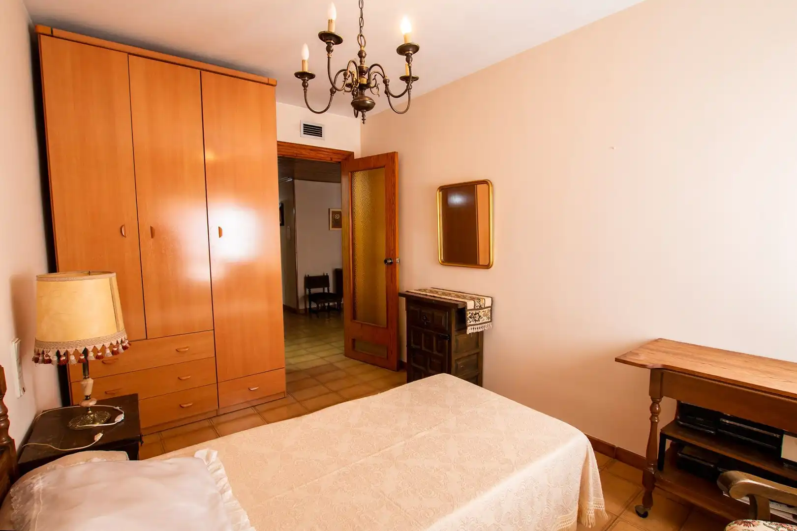 Schlafzimmer von Wohnung zum Verkauf in Caspe mit Klimaanlage und Heizung