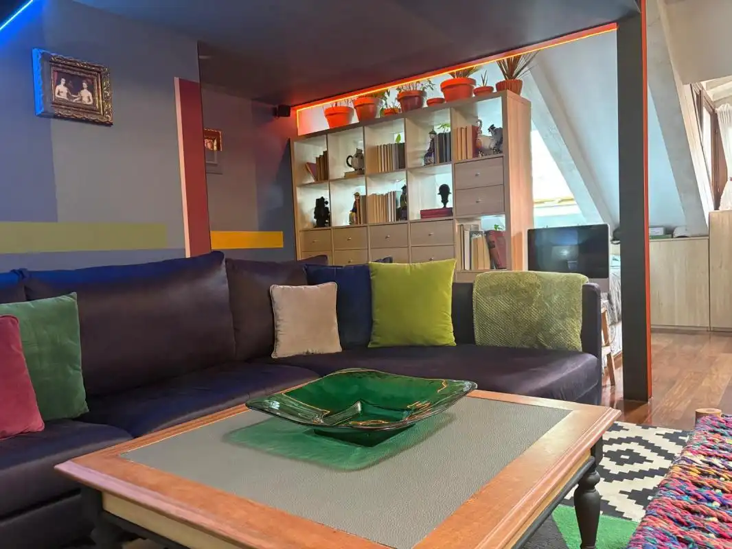Wohnzimmer von Maisonette zum Verkauf in Madrid mit Klimaanlage und Heizung
