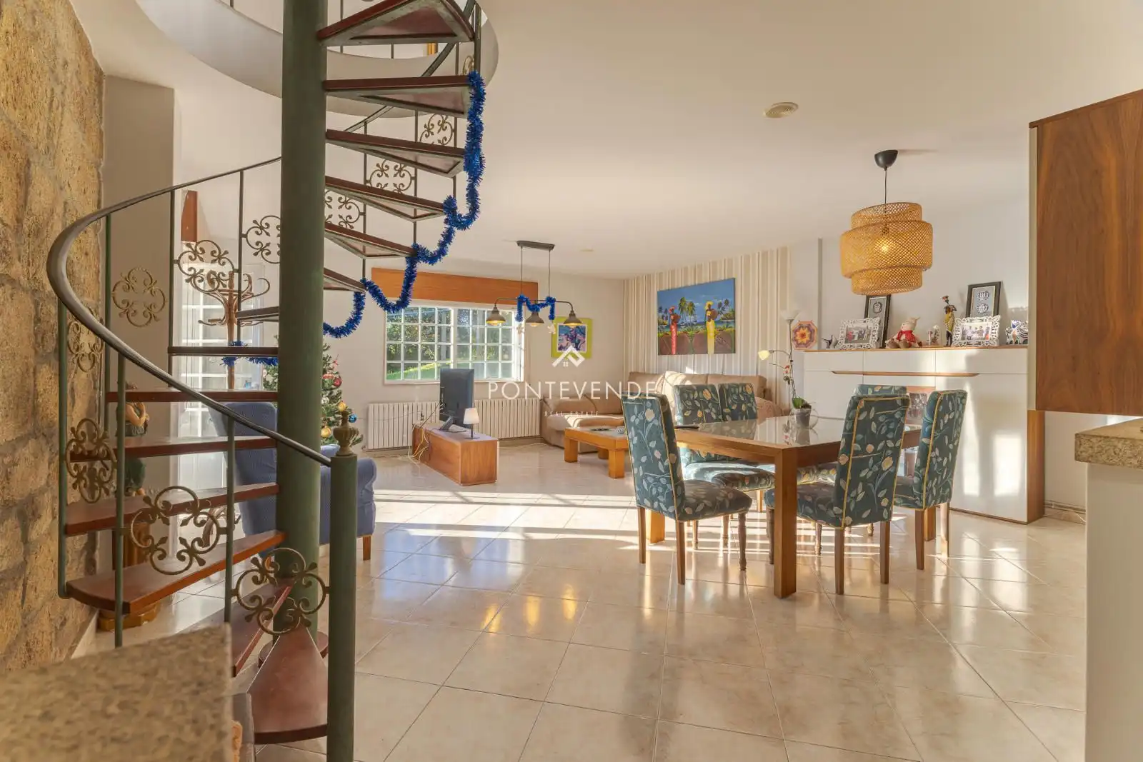 Exterior view of Houses for sale in Vilanova de Arousa  with Heating, Terrace and Swimming Pool