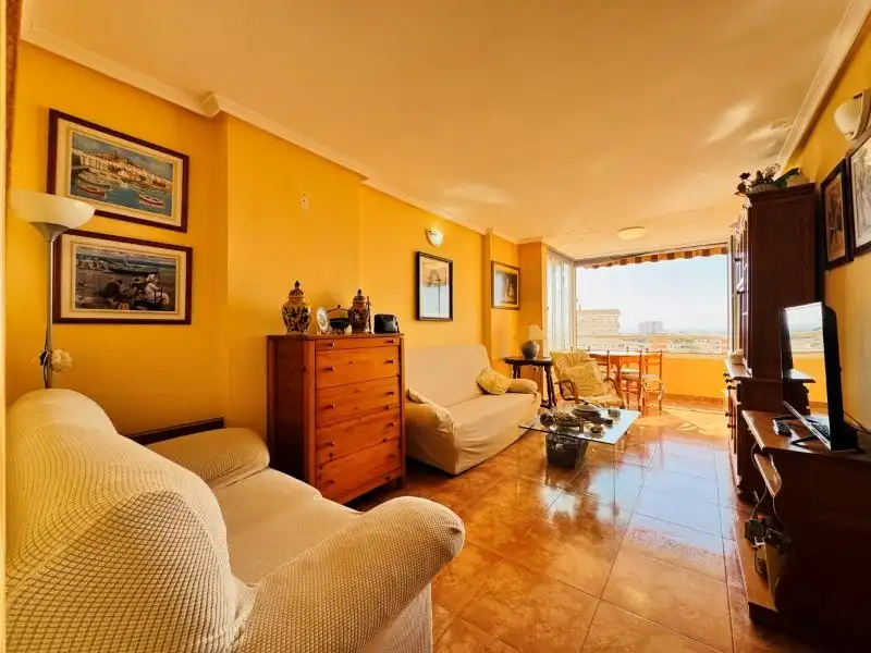 Sala d'estar de Apartament en venda en Torrevieja amb Terrassa, Piscina i Moblat