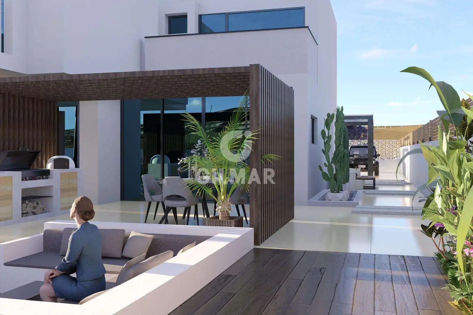 Terrassa de Casa o xalet en venda en Casares amb Calefacció, Jardí privat i Piscina