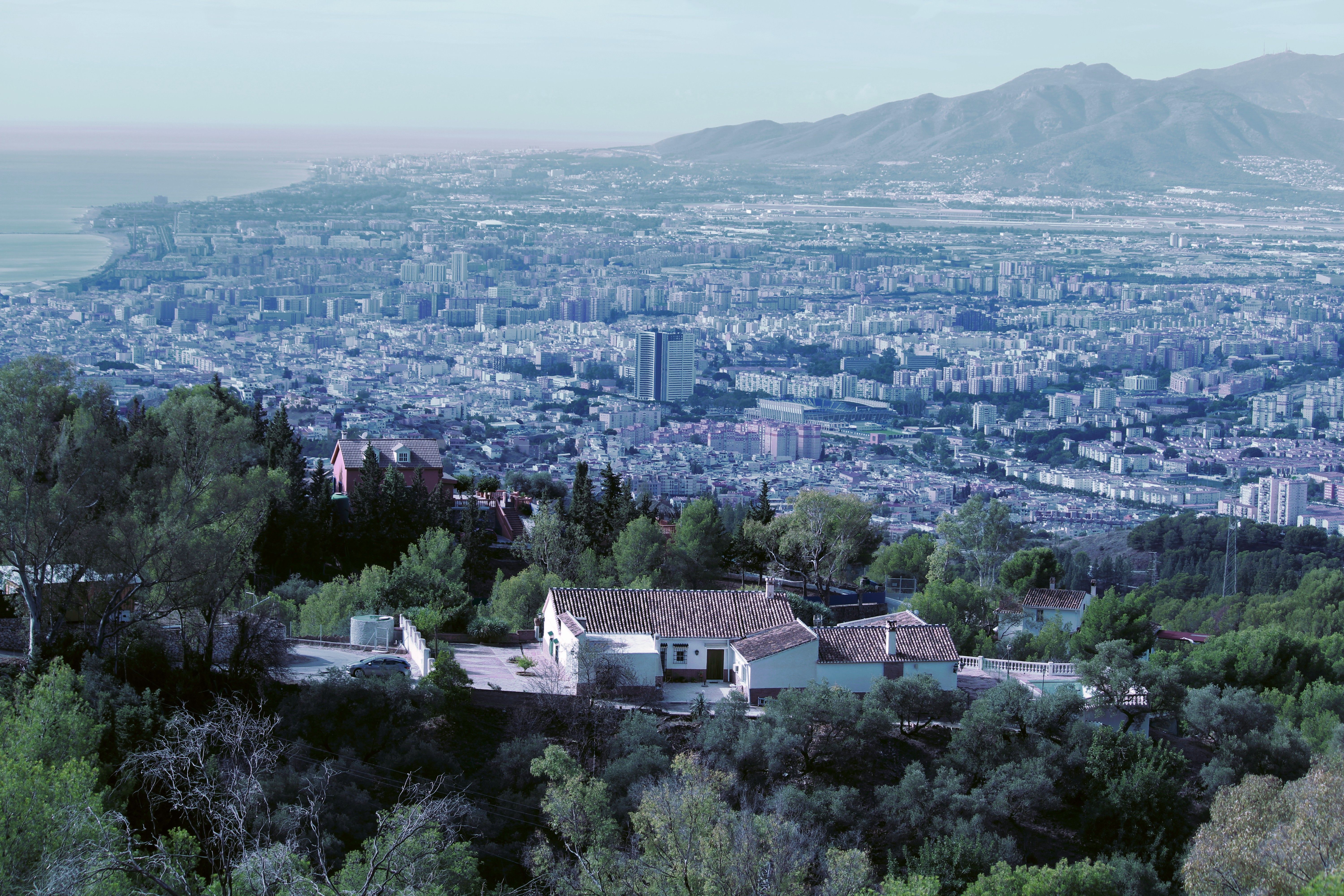 Vista exterior de Casa o xalet en venda en Málaga Capital amb Aire condicionat, Jardí privat i Terrassa