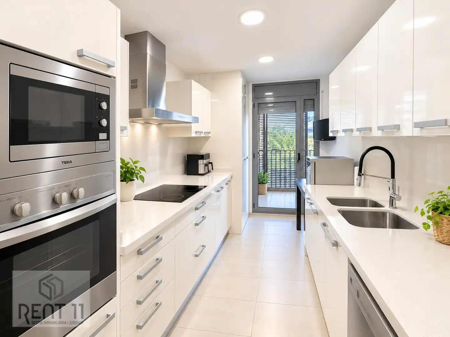 Kitchen of Flat for sale in Girona  with Air Conditioner, Heating and Terrace