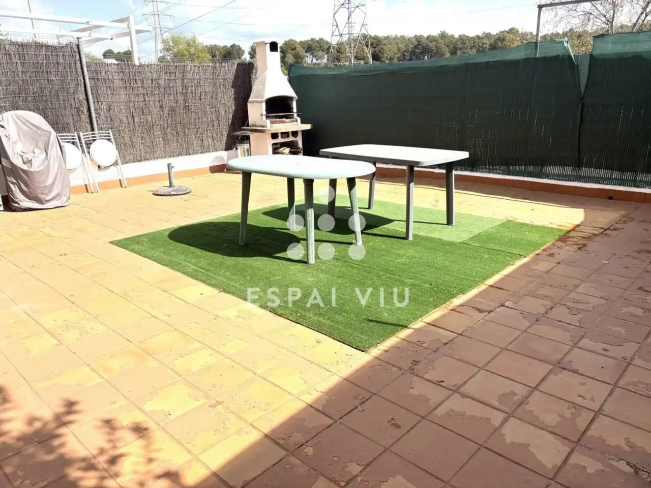 Terrace of Flat for sale in Terrassa  with Air Conditioner, Heating and Private garden