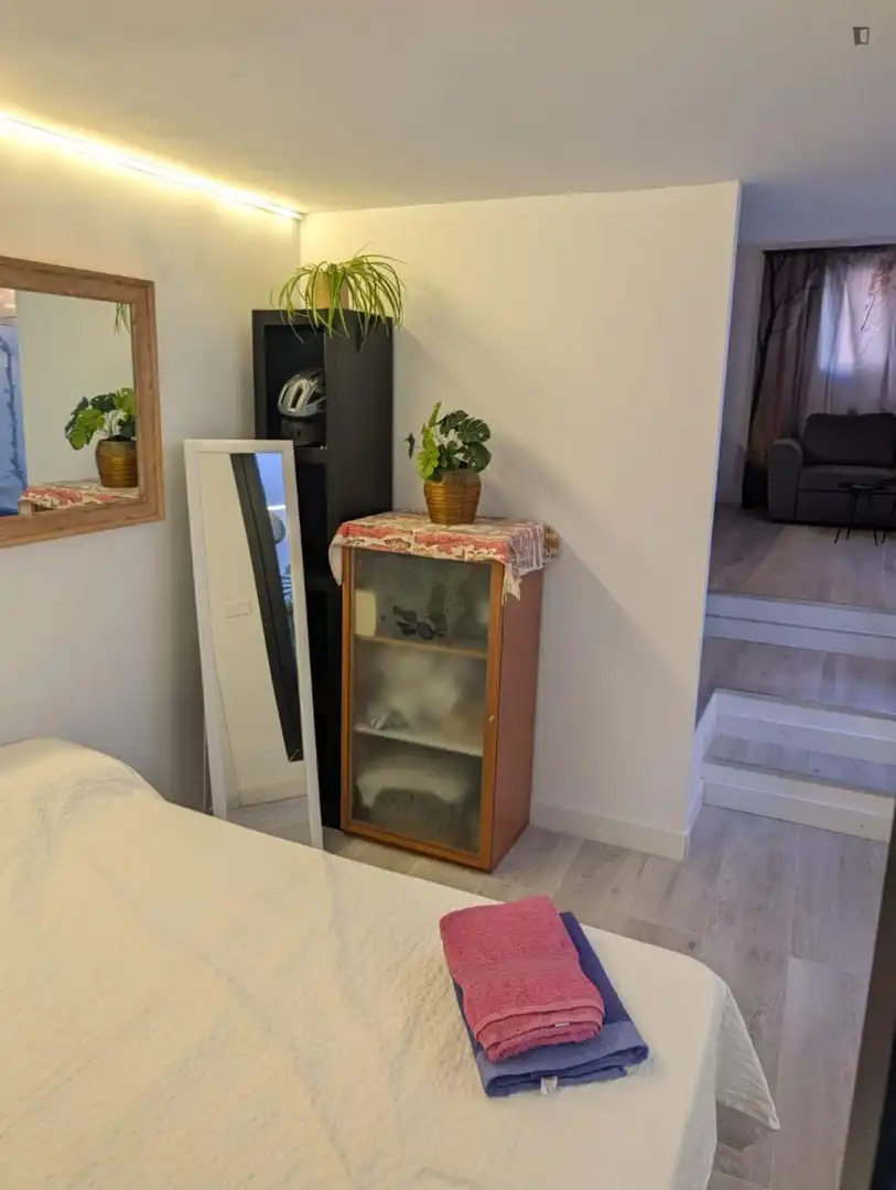 Bedroom of Houses for rent in Madrid  with Air Conditioner, Furnished and Washing machine