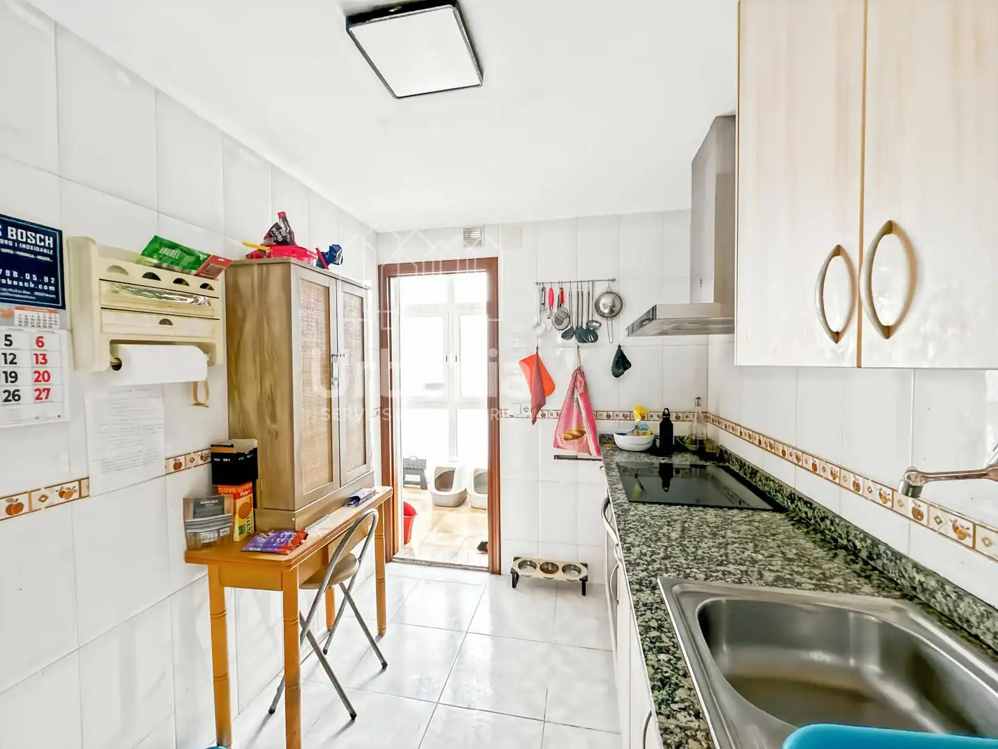 Kitchen of Flat for sale in Mataró  with Terrace and Furnished