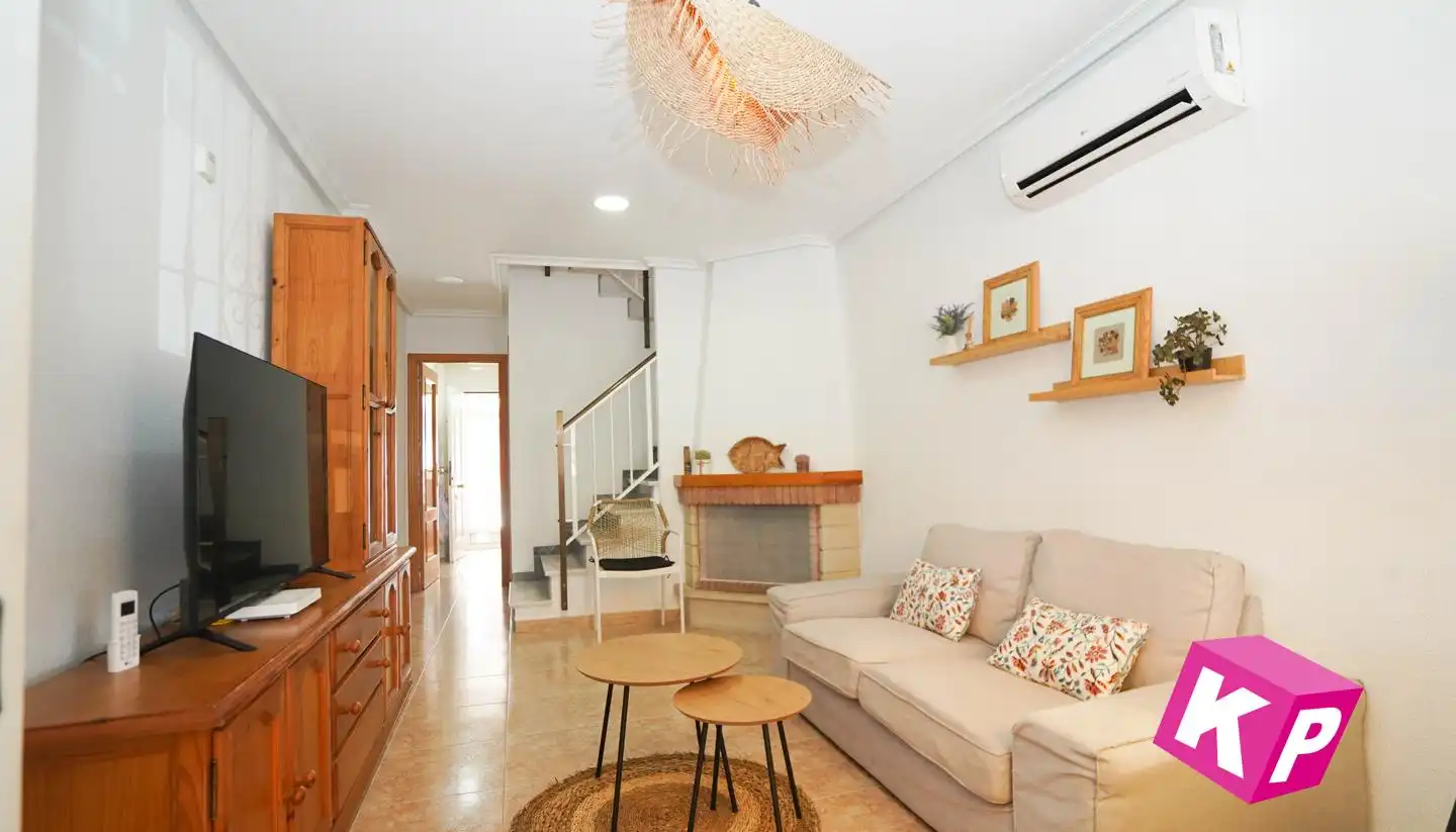 Sala d'estar de Casa o xalet en venda en Santa Pola amb Aire condicionat, Terrassa i Piscina