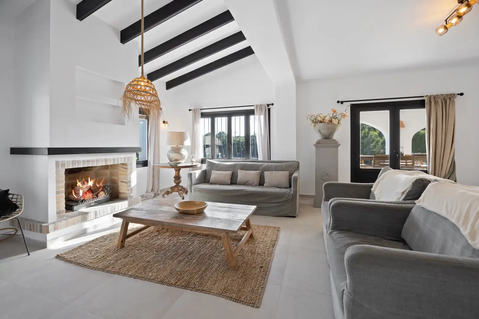 Sala d'estar de Casa o xalet en venda en Moraira amb Alarma