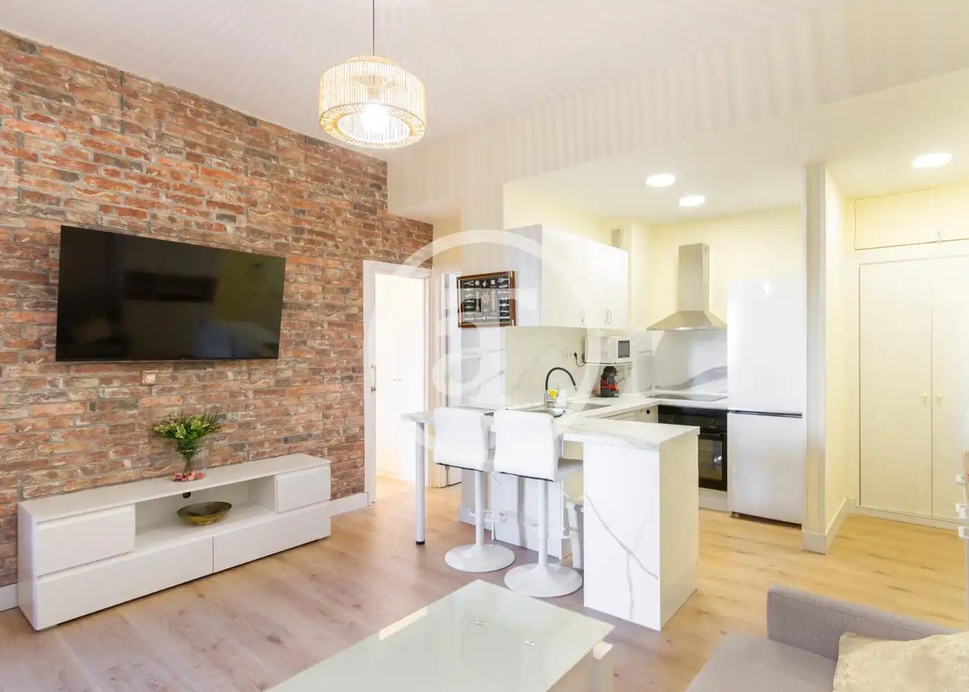 Kitchen of Flat for rent in Madrid  with Air Conditioner, Heating and Furnished