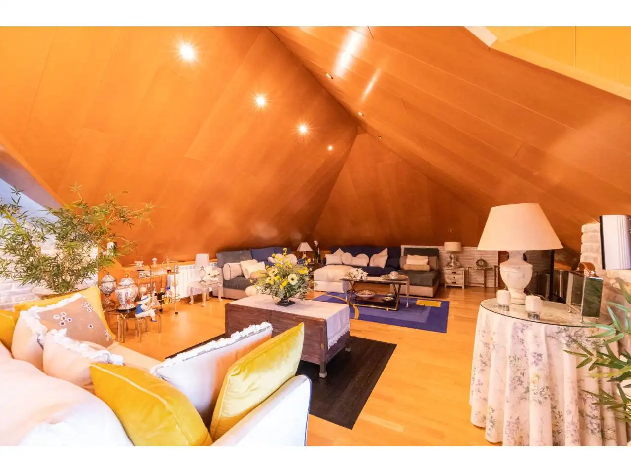 Wohnzimmer von Haus oder Chalet zum Verkauf in Taradell mit Klimaanlage, Heizung und Privatgarten