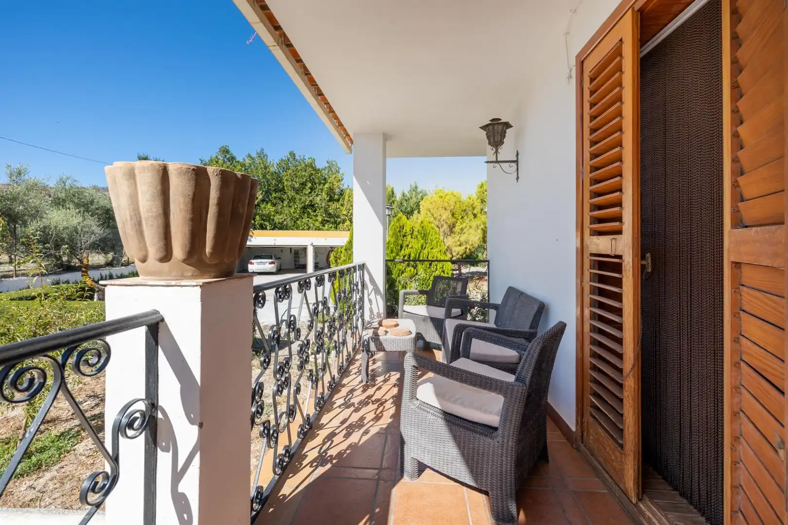 Terrassa de Casa o xalet en venda en Baza amb Aire condicionat, Calefacció i Jardí privat