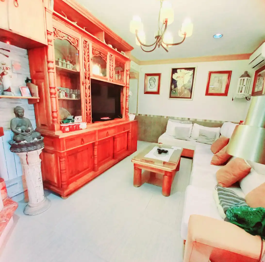 Sala de estar de Casa o chalet en venta en Rincón de la Victoria con Aire acondicionado, Jardín privado y Terraza