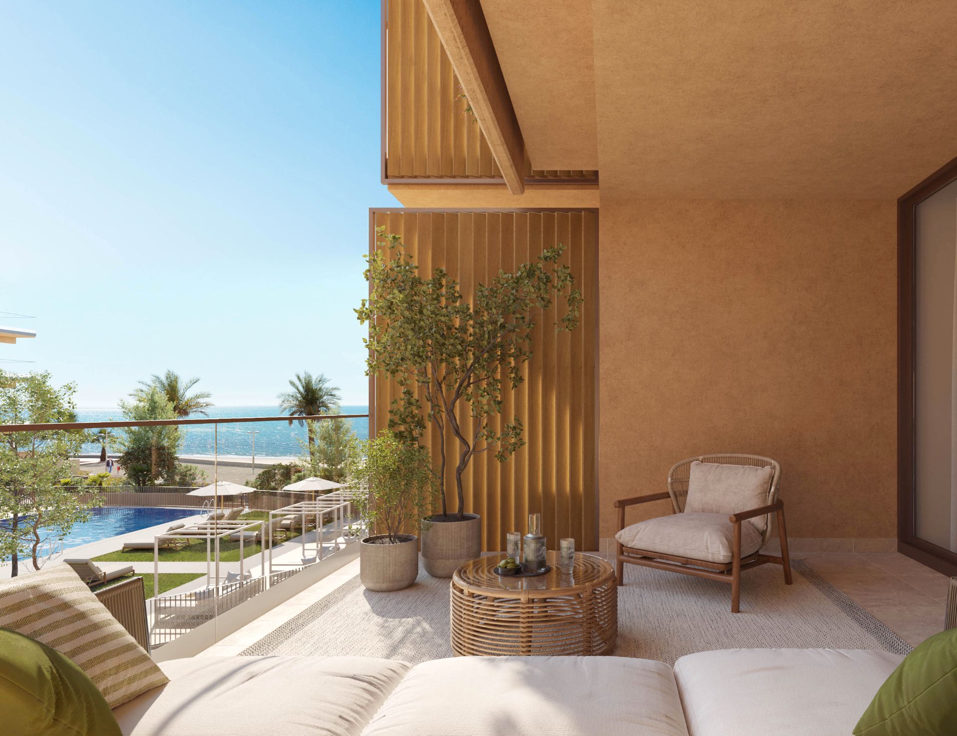 Terrace of Flat for sale in Cubelles  with Air Conditioner, Heating and Private garden