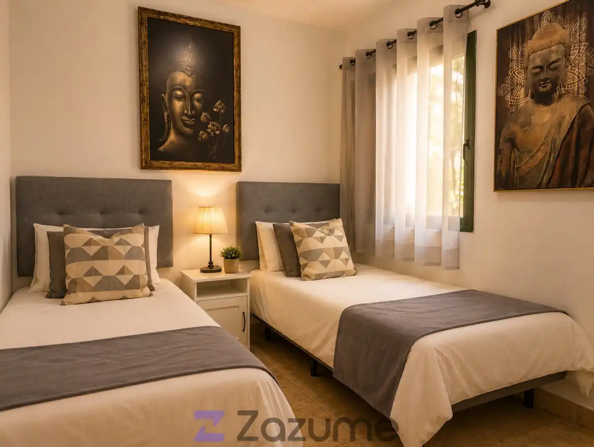 Bedroom of Flat for rent in Puerto de la Cruz  with Air Conditioner, Private garden and Terrace