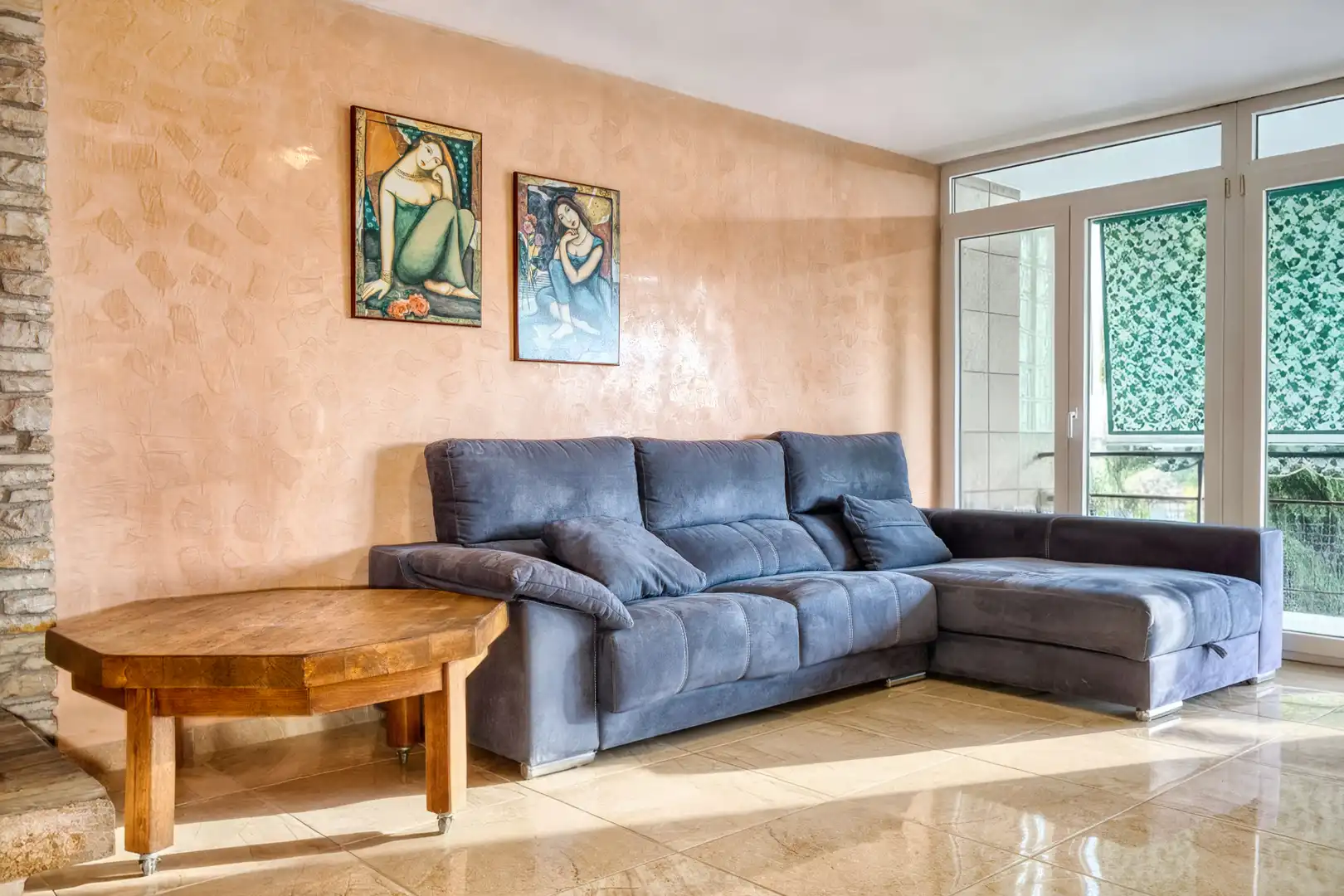 Wohnzimmer von Wohnungen zur Miete in Alicante / Alacant mit Klimaanlage, Heizung und Terrasse