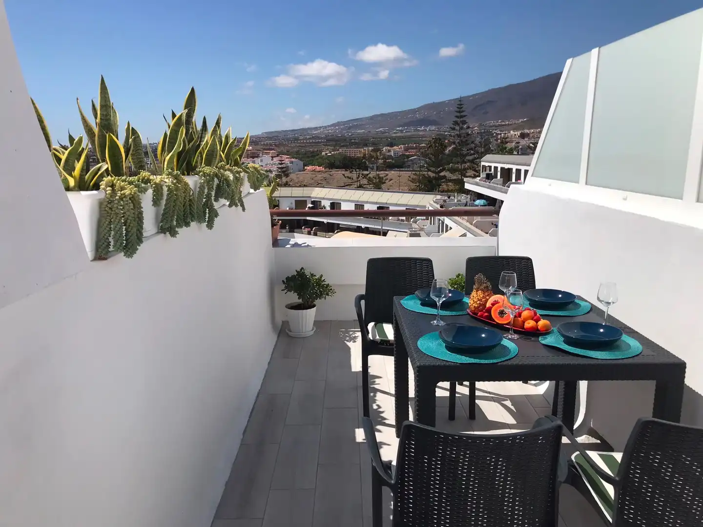 Terraza de Apartamento de alquiler en Adeje con Terraza, Amueblado y Lavadora