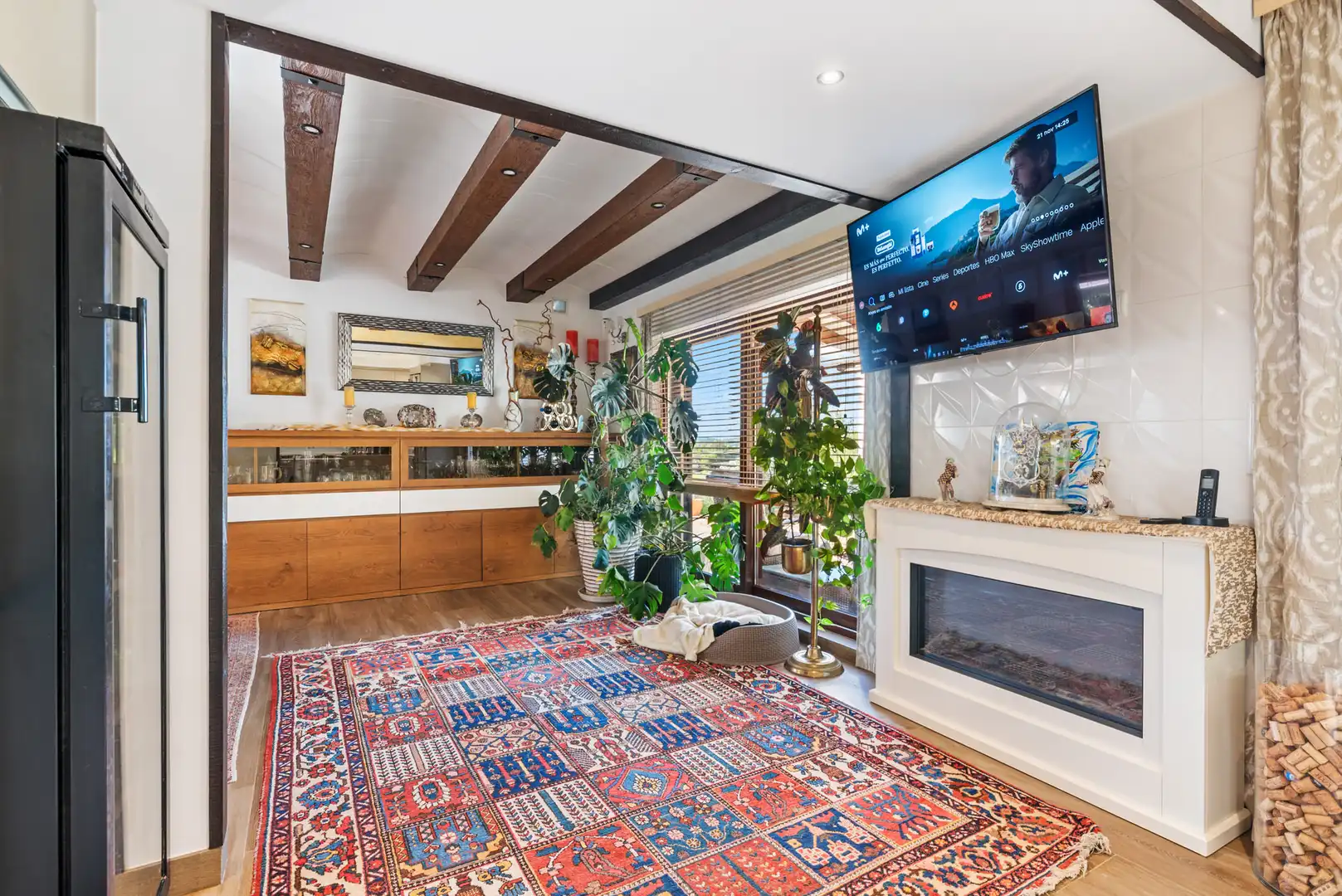 Wohnzimmer von Country house zum Verkauf in Calvià mit Klimaanlage, Heizung und Terrasse