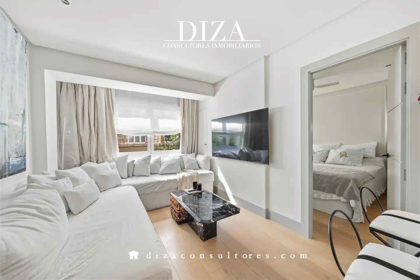 Bedroom of Flat for rent in Madrid  with Air Conditioner, Heating and Furnished