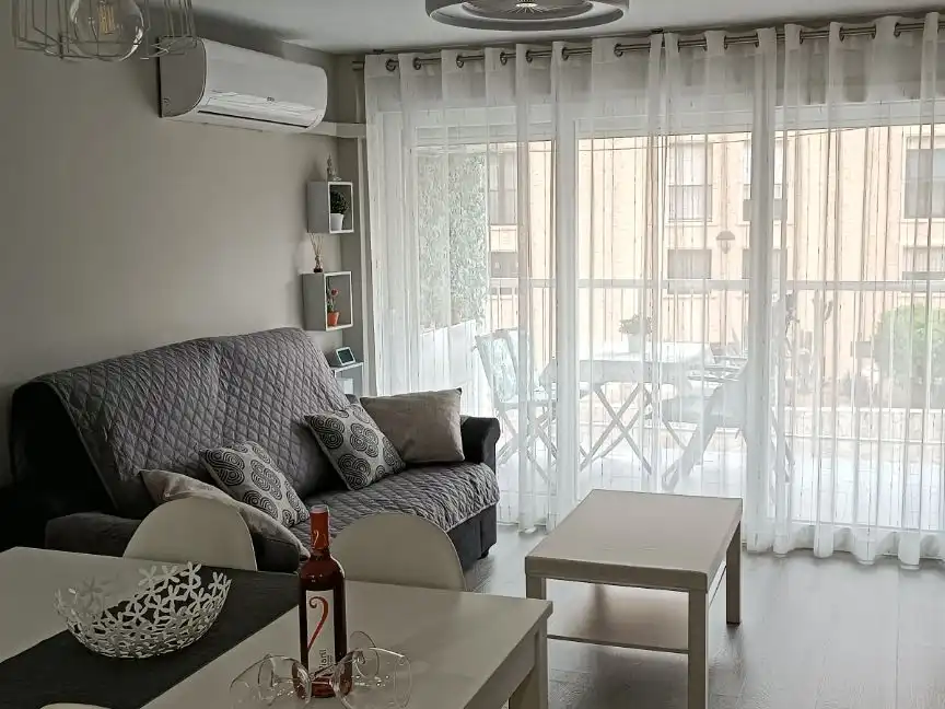 Living room of Apartments for rent in El Campello  with Air Conditioner, Heating and Parquet flooring