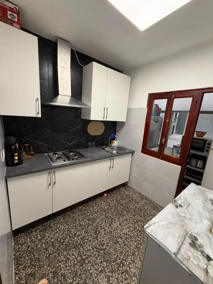 Kitchen of Flat for sale in Petrer  with Terrace, Furnished and Balcony