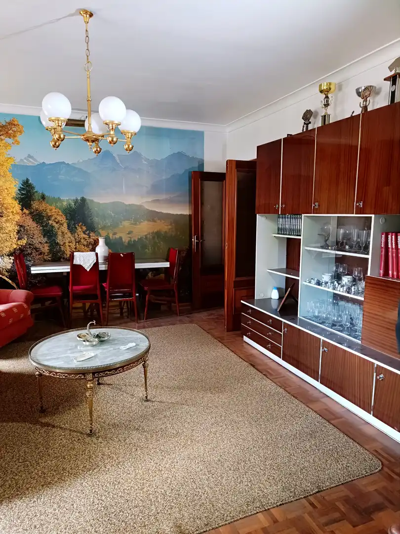 Dining room of Flat for sale in Barruelo de Santullán  with Parquet flooring, Terrace and Furnished