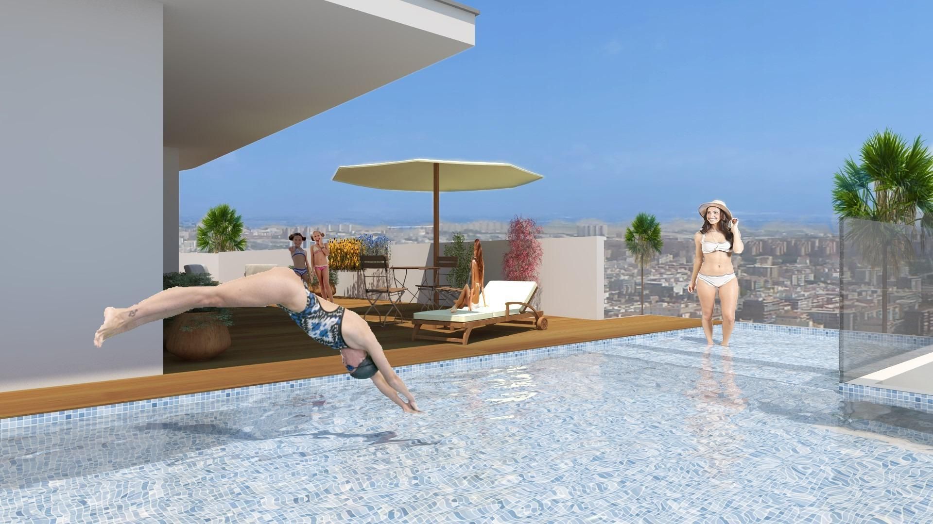 Piscina de Pis en venda en  Murcia Capital amb Aire condicionat, Calefacció i Terrassa