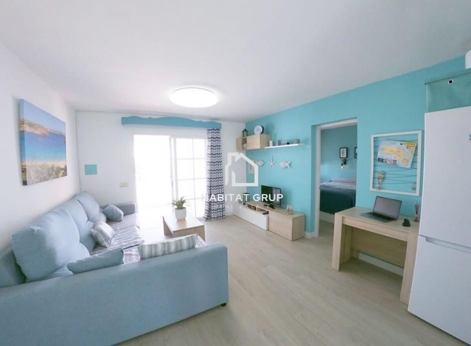 Sala d'estar de Estudi en venda en Es Mercadal amb Terrassa i Piscina comunitària