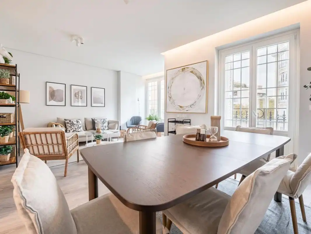 Dining room of Flat for rent in Madrid  with Air Conditioner, Heating and Swimming Pool