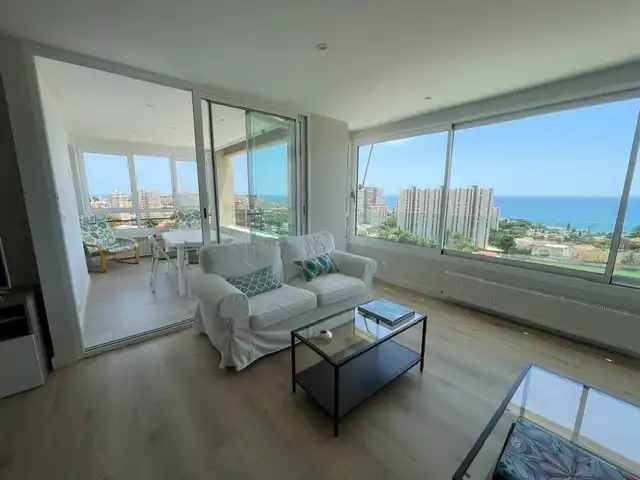 Sala de estar de Piso de alquiler en Alicante / Alacant con Terraza, Amueblado y Internet