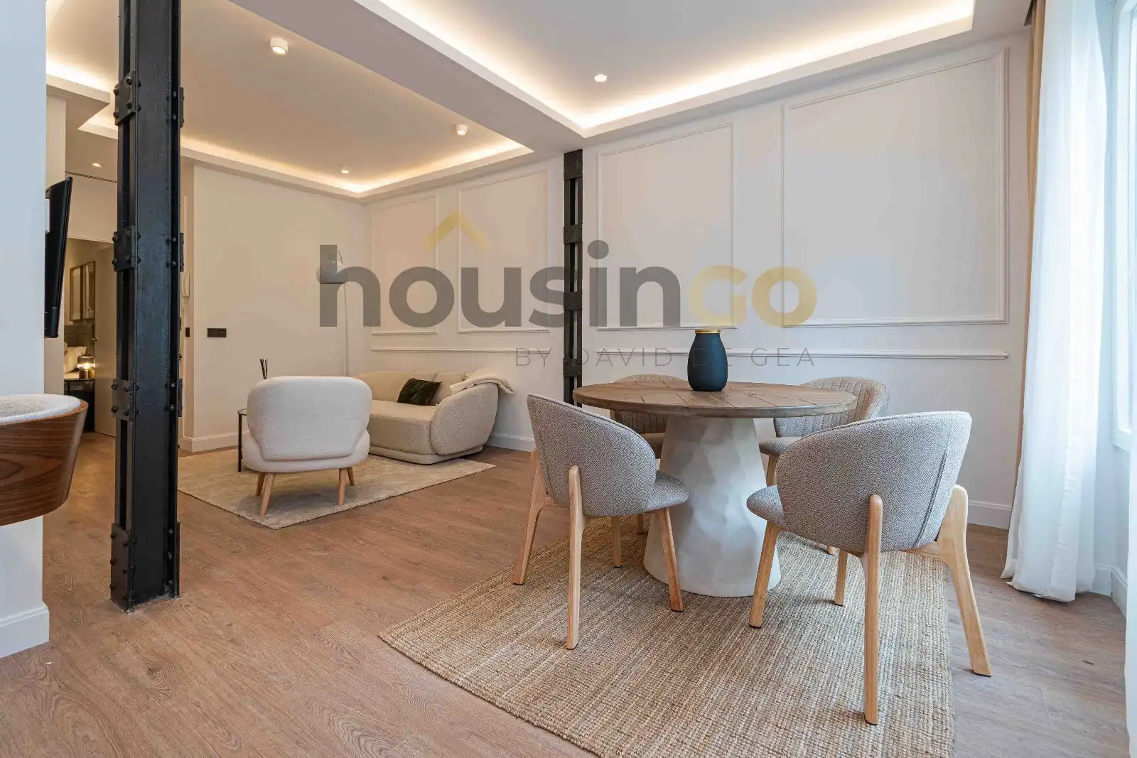 Sala d'estar de Pis en venda en Madrid amb Aire condicionat, Calefacció i Parquet
