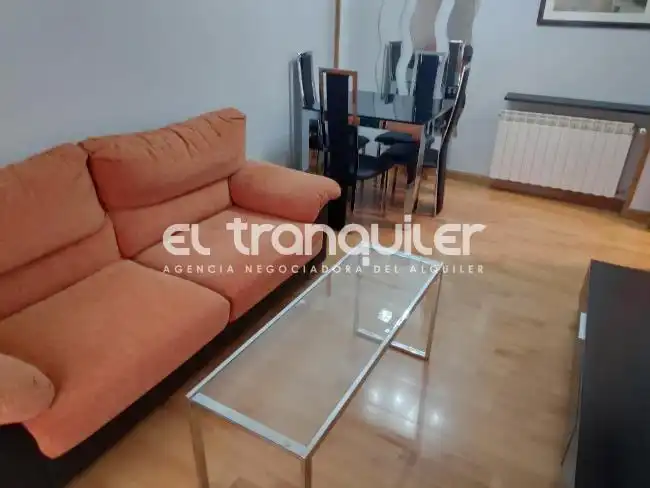Sala d'estar de Pis de lloguer en Madrid amb Aire condicionat, Terrassa i Moblat