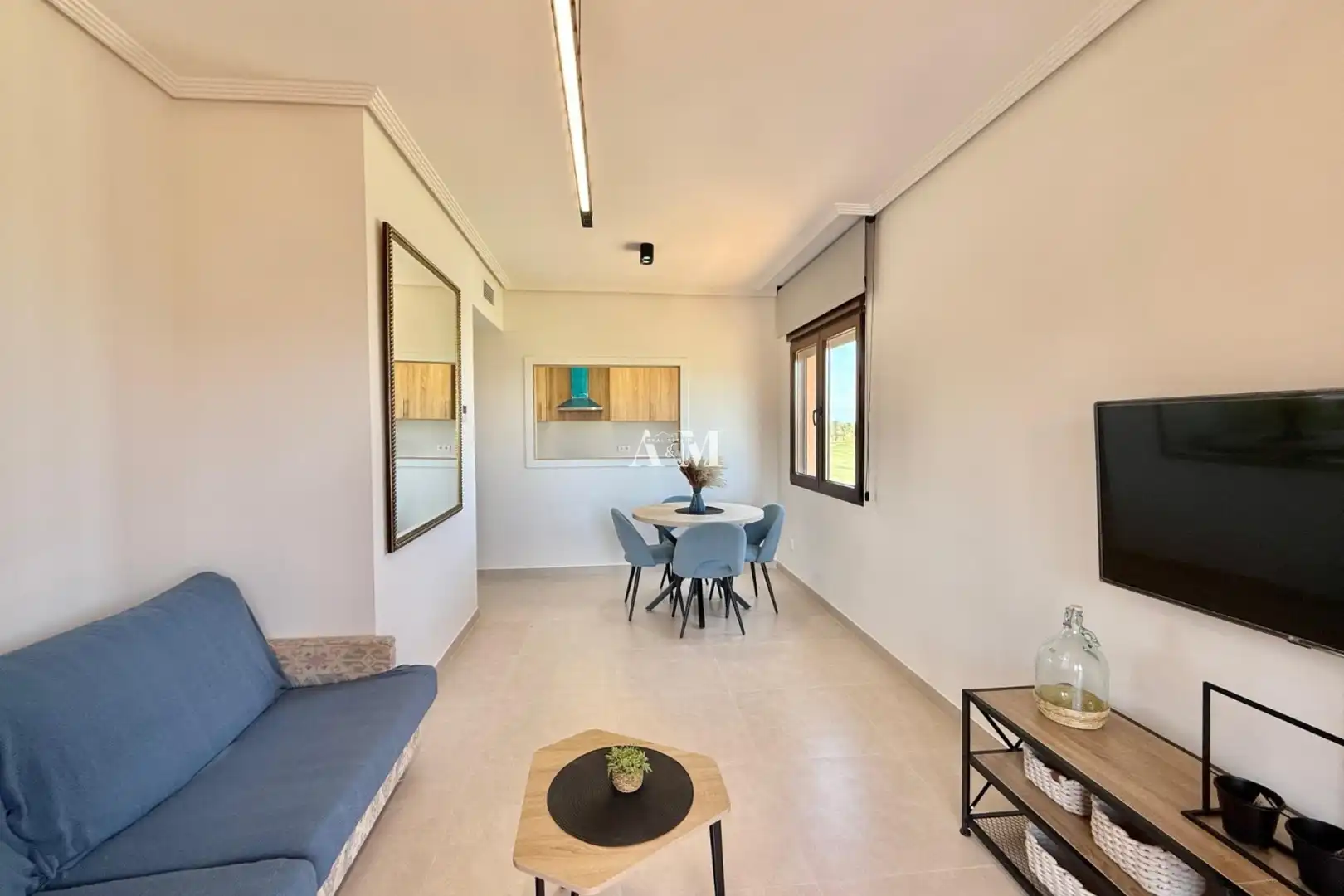 Living room of Flat for rent in Los Alcázares  with Air Conditioner, Terrace and Swimming Pool