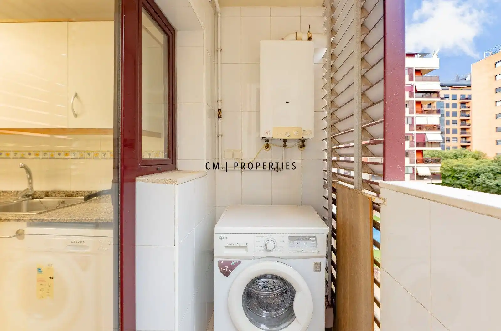 Balcony of Flat for rent in Valencia  with Air Conditioner, Heating and Terrace