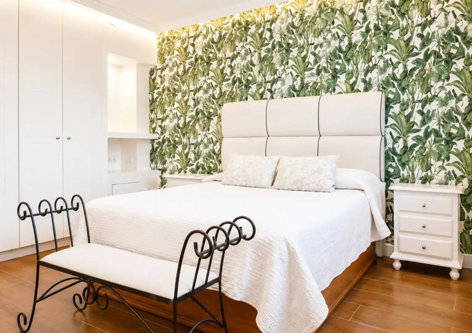 Schlafzimmer von Einfamilien-Reihenhaus zum Verkauf in Las Ventas de Retamosa mit Klimaanlage, Heizung und Privatgarten