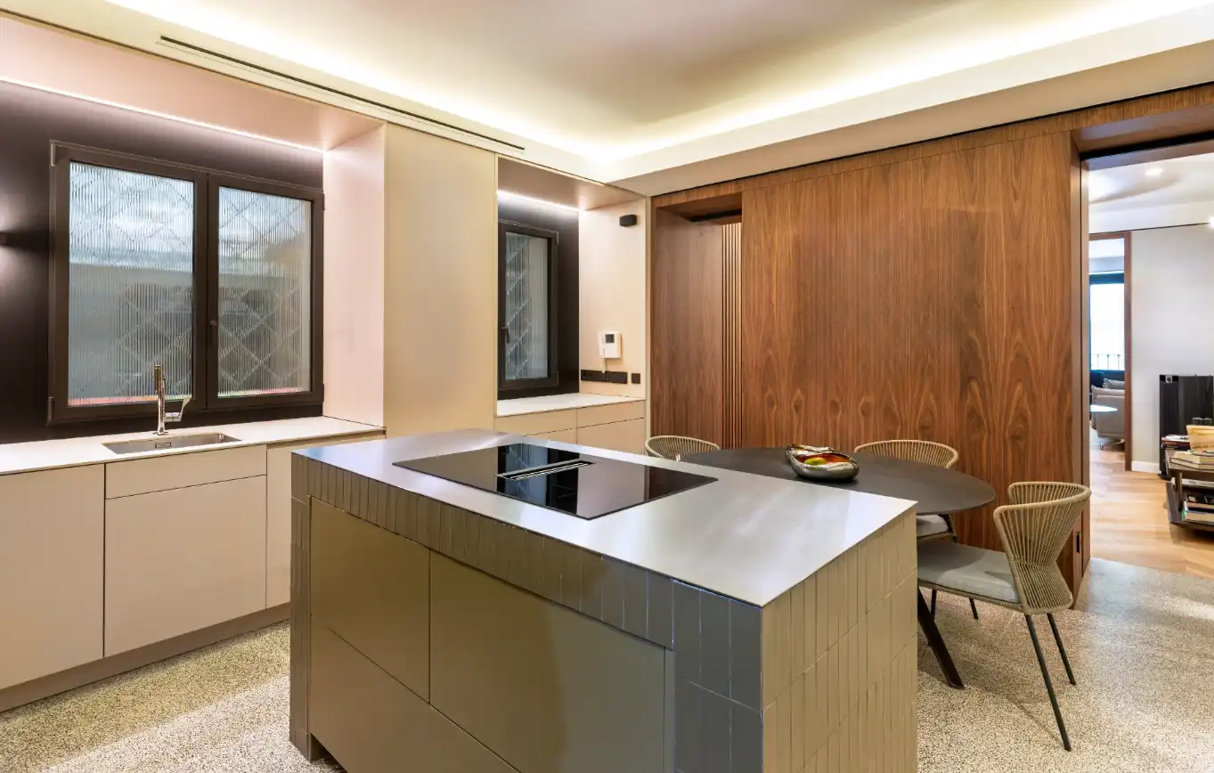 Kitchen of Flat for sale in Madrid  with Air Conditioner, Heating and Storage room